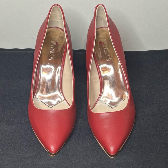 JENN ARDOR Women Pointed Toe Stiletto Heel Pumps Size 8 in Red - Picture 6 of 11